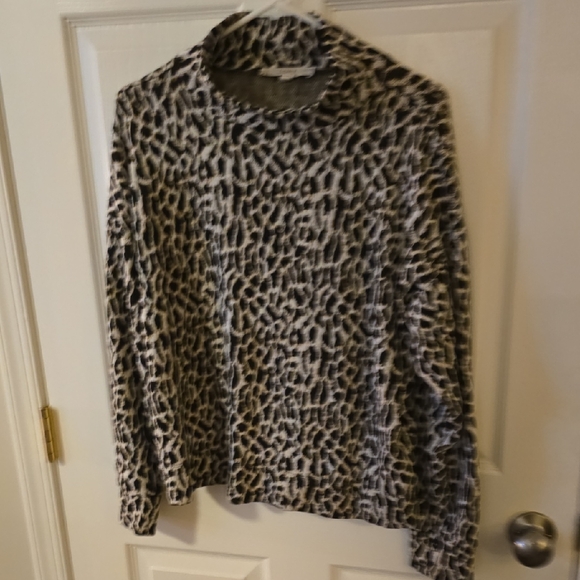 LOFT Tops - LOFT Animal Print Knit Sweater